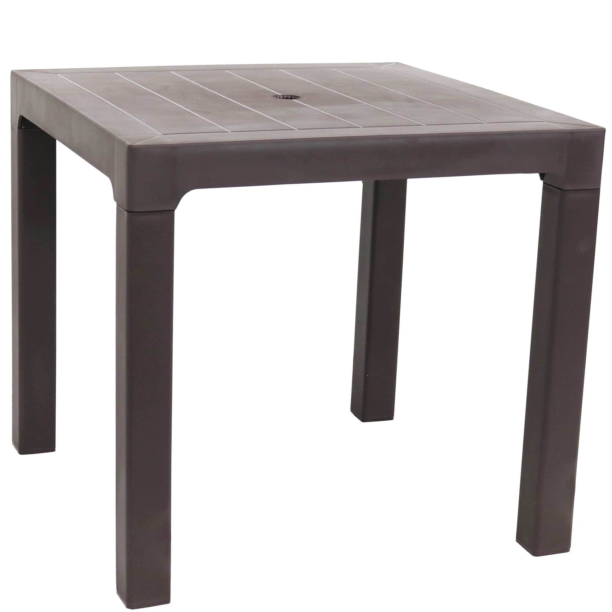 Sunnydaze Decor, Square Patio Dining Table - Brown, Table Shape Square, Primary Color Brown, Height 29.25 in, Model# RBW-044